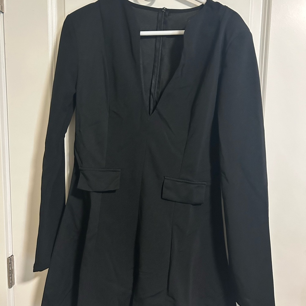 Micas Black Long Sleeve Dress